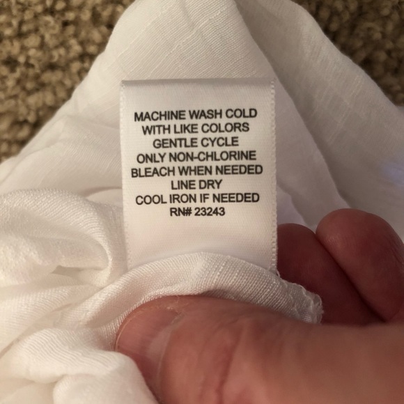 New York and Company Soho Street White Wide Sheer Leg Gauze Pants Size Small NWT - Picture 14 of 14